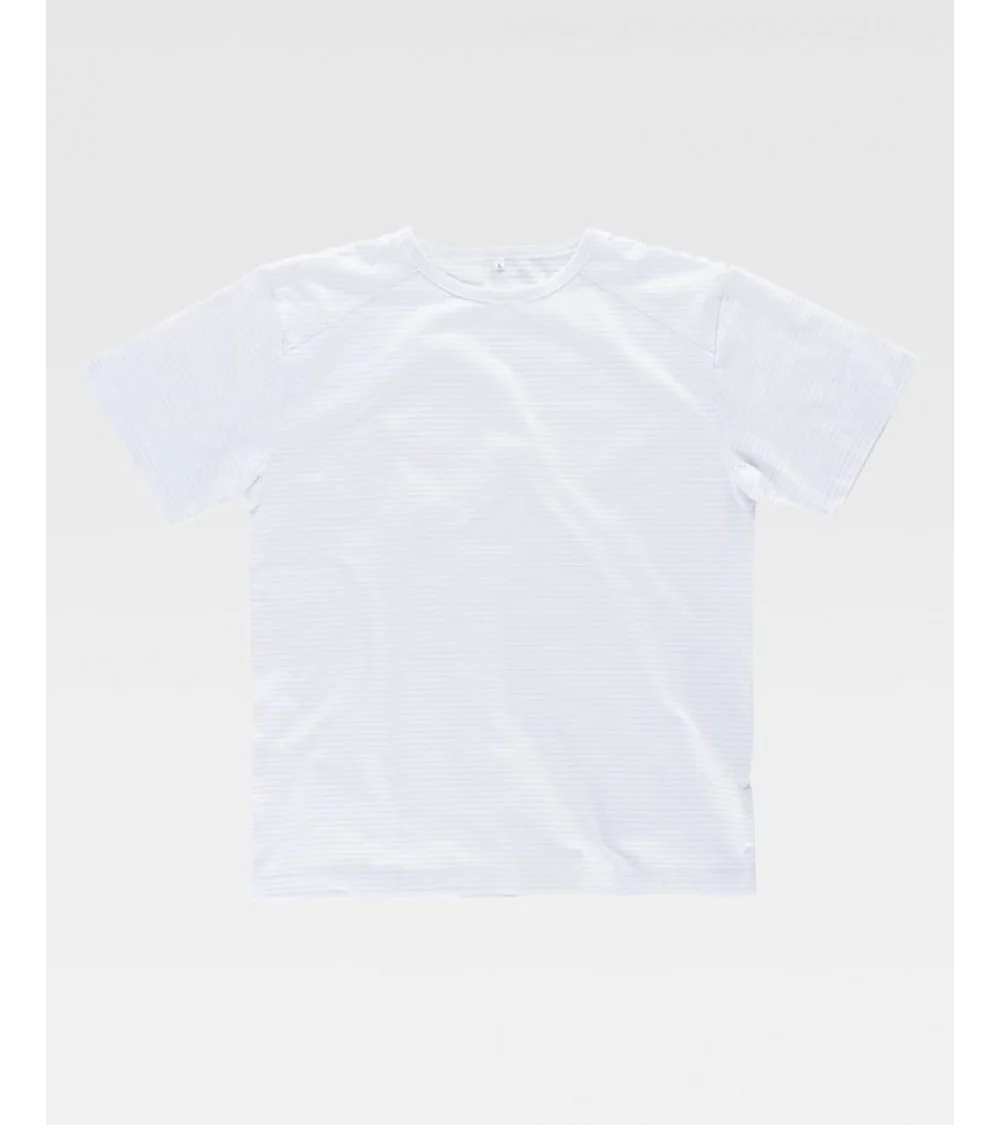 CAMISETA ANTIESTATICA ESD MANGA CORTA blanca