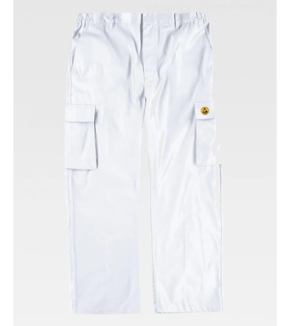 PANTALON ANTIESTATICO UNISEX blanco