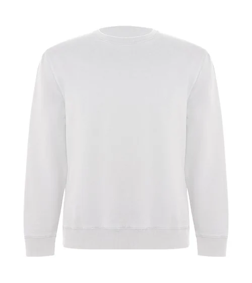 SUDADERA UNISEX ALGODON ORGANICO blanco