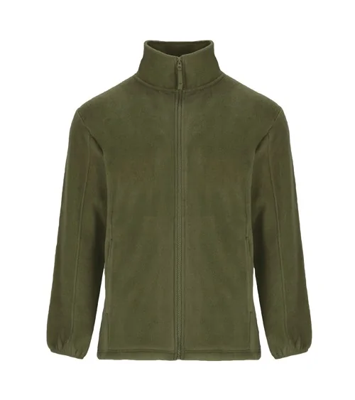 CHAQUETA POLAR CUELLO ALTO verde pino modelo