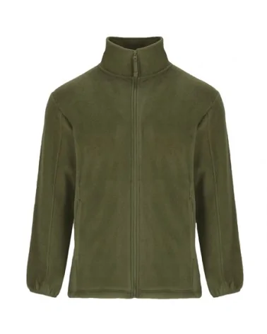 CHAQUETA POLAR CUELLO ALTO verde pino frontal