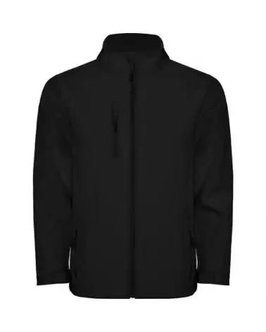 CHAQUETA SOFTSHELL DE DOS CAPAS negro frontal