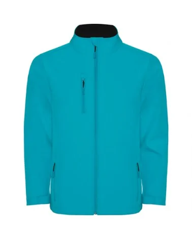 CHAQUETA SOFTSHELL DE DOS CAPAS aguamarina