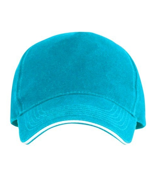 GORRA CON DETALLE CONTRASTE celeste