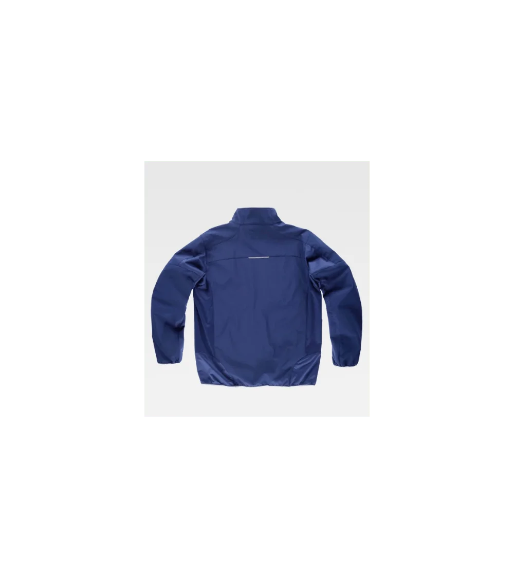 PARKA WORKSHELL ACOLCHADA CON DETALLES REFLECTANTE roja frontal