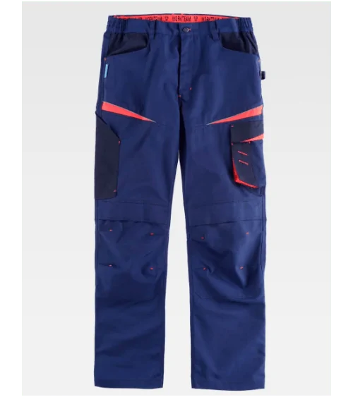 PANTALON TRICOLOR frontal azul