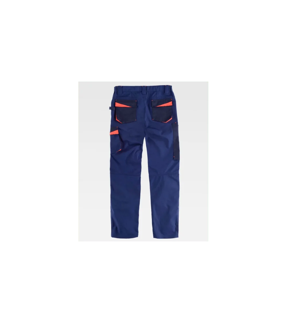 PANTALON TRICOLOR frontal azul