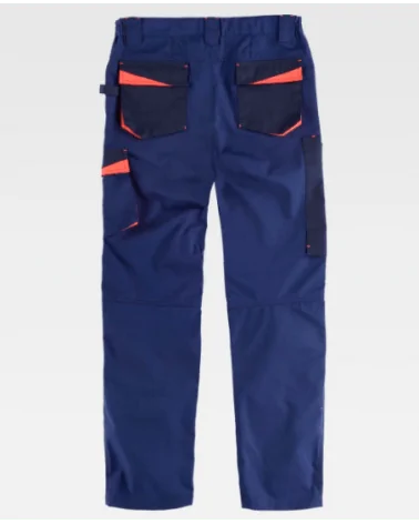 PANTALON TRICOLOR trasera azul