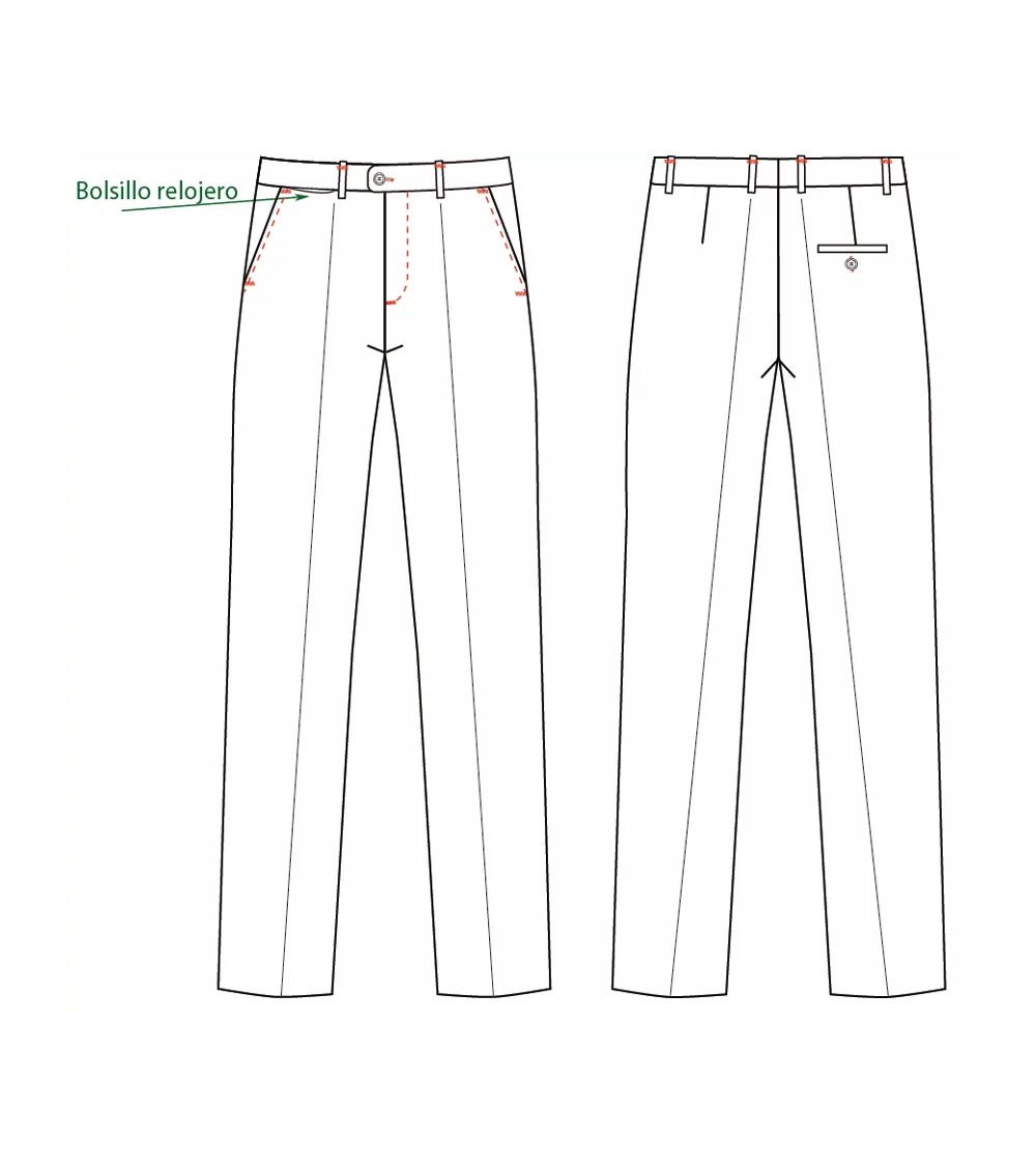 PANTALÓN HOMBRE SIN PINZAS ELÁSTICO