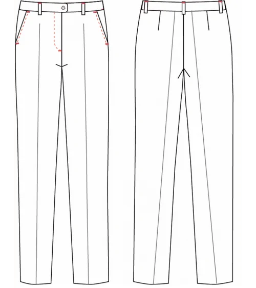 PANTALÓN MUJER SIN PINZAS ELÁSTICO