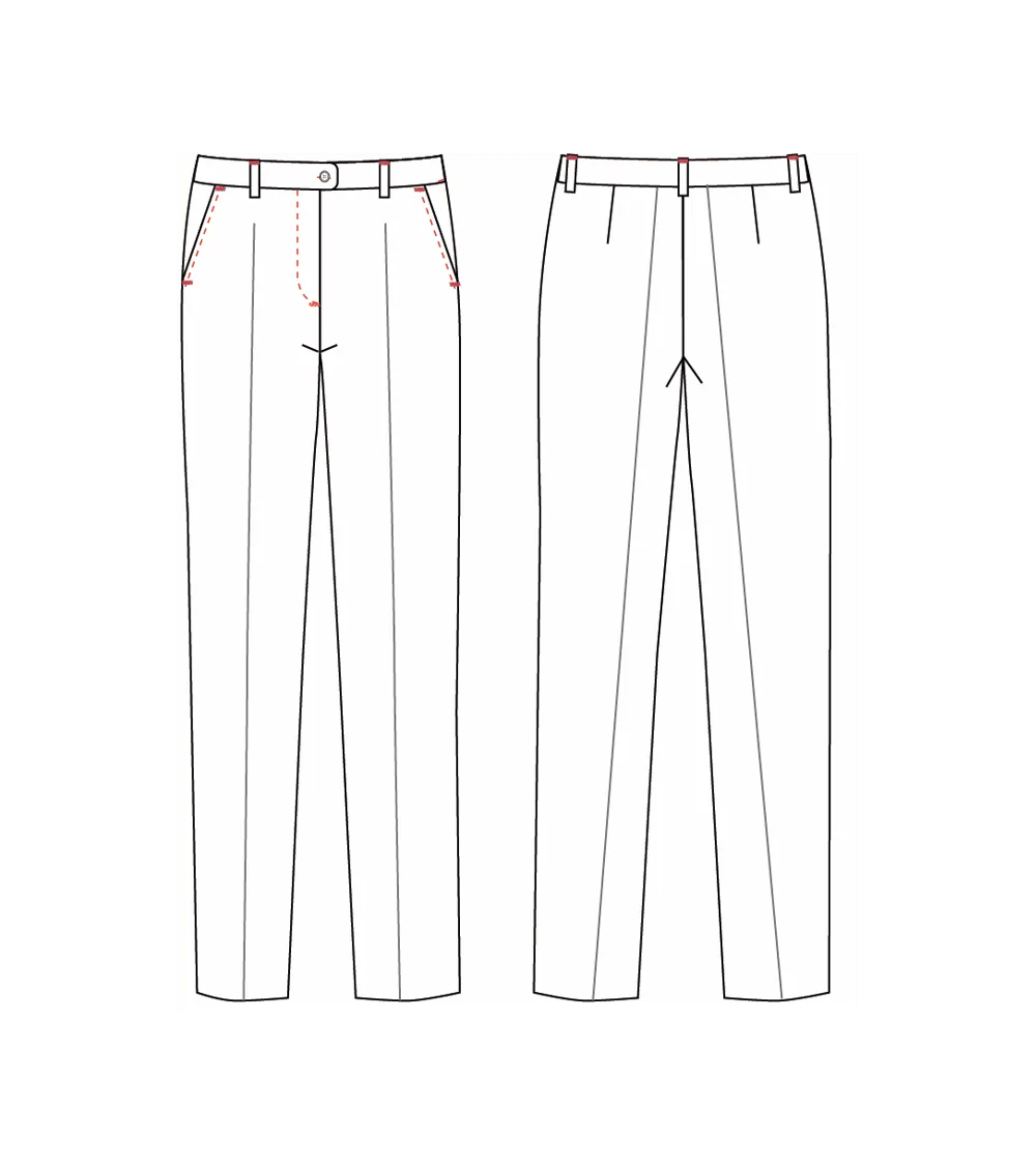 PANTALÓN MUJER SIN PINZAS ELÁSTICO