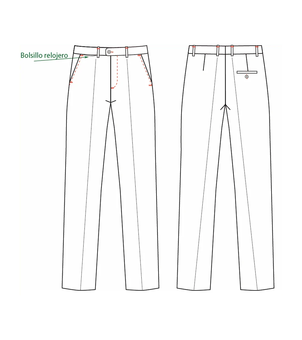 PANTALÓN DE VESTIR SEMI AJUSTADO HOMBRE