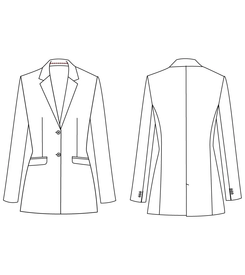 AMERICANA ESTILO TEJIDO MUJER