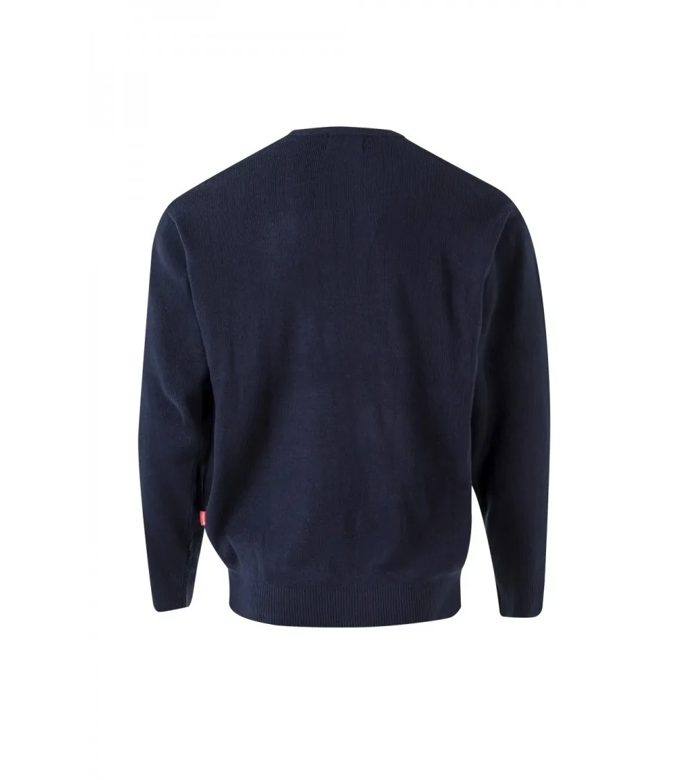 JERSEY CUELLO PICO DE TRABAJO, AZUL MARINO