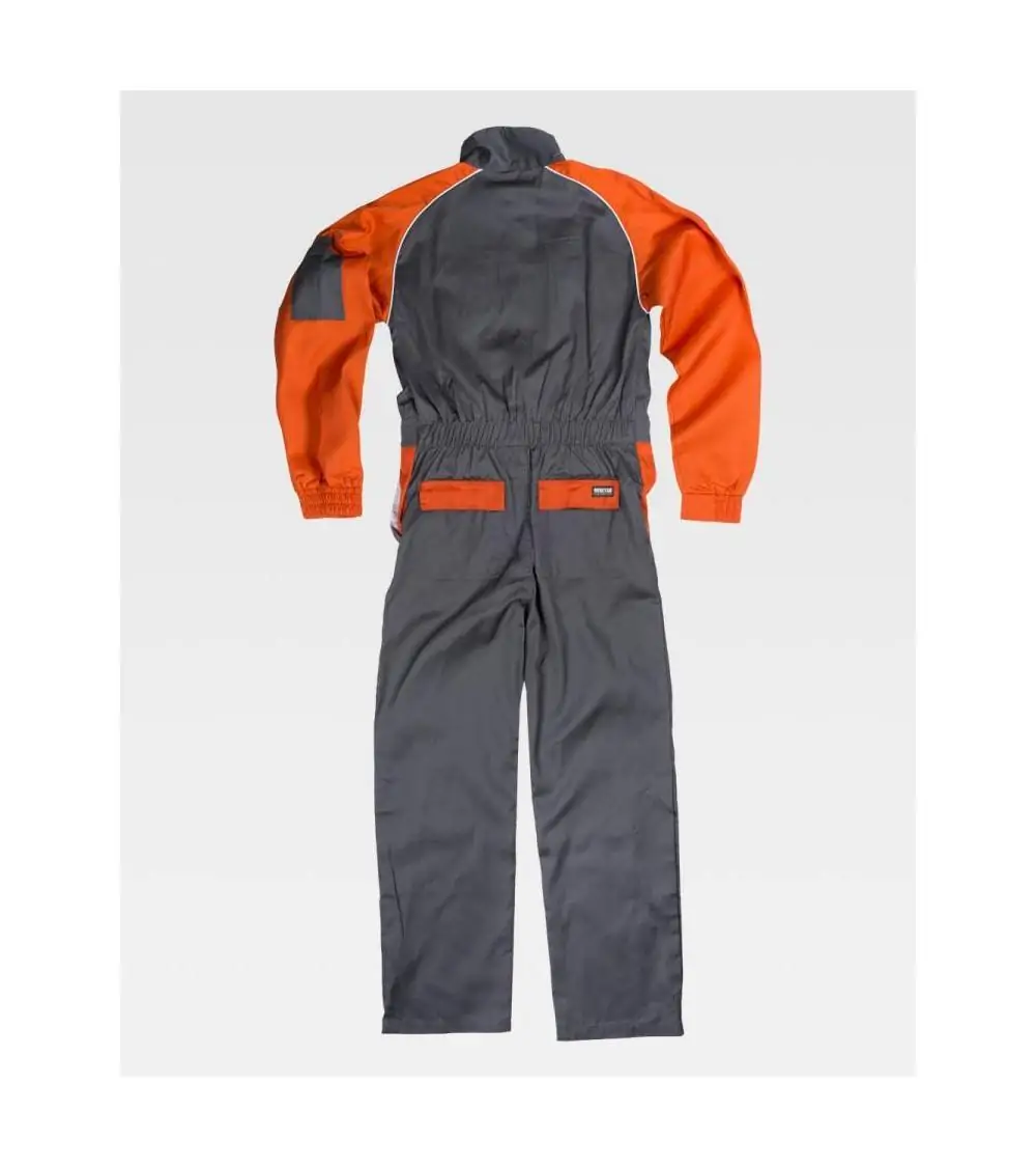 MONO COMBINADO MANGA RANGLAN GRIS/AMARILLO FRENTE