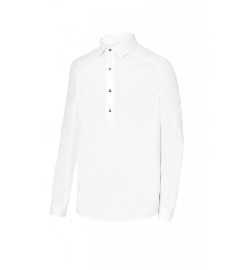 CAMISA ESTILO POLO MANGA LARGA