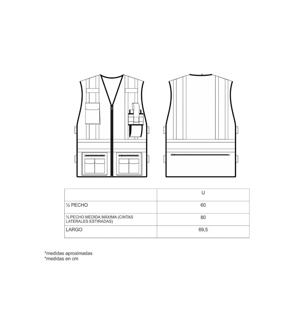 CHALECO AV MULTIBOLSILLOS