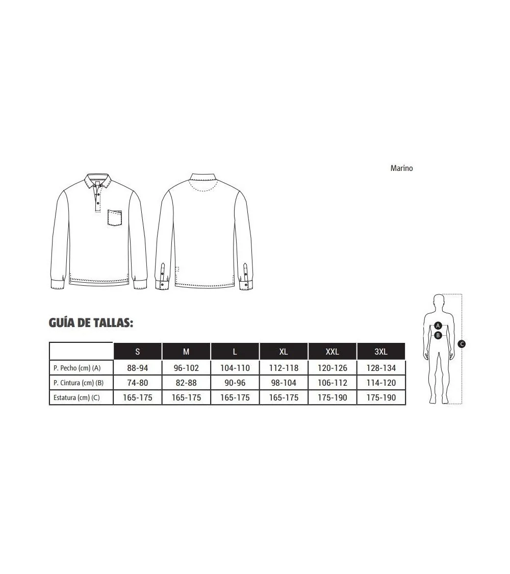 POLO HOSTELERÍA MANGA LARGA