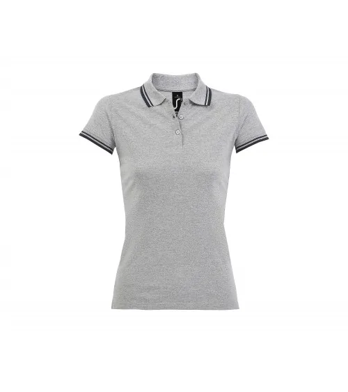 POLO MUJER COMBINADO 100% ALGODÓN