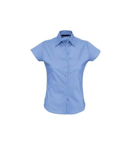 CAMISA MUJER ELASTANO MANGA CORTA