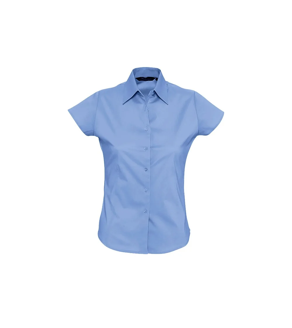 CAMISA MUJER ELASTANO MANGA CORTA