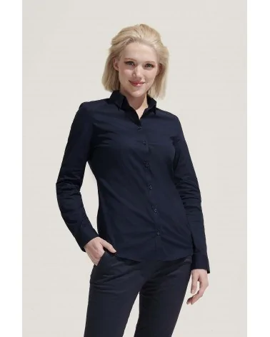 CAMISA MUJER ELASTANO SLIM FIT