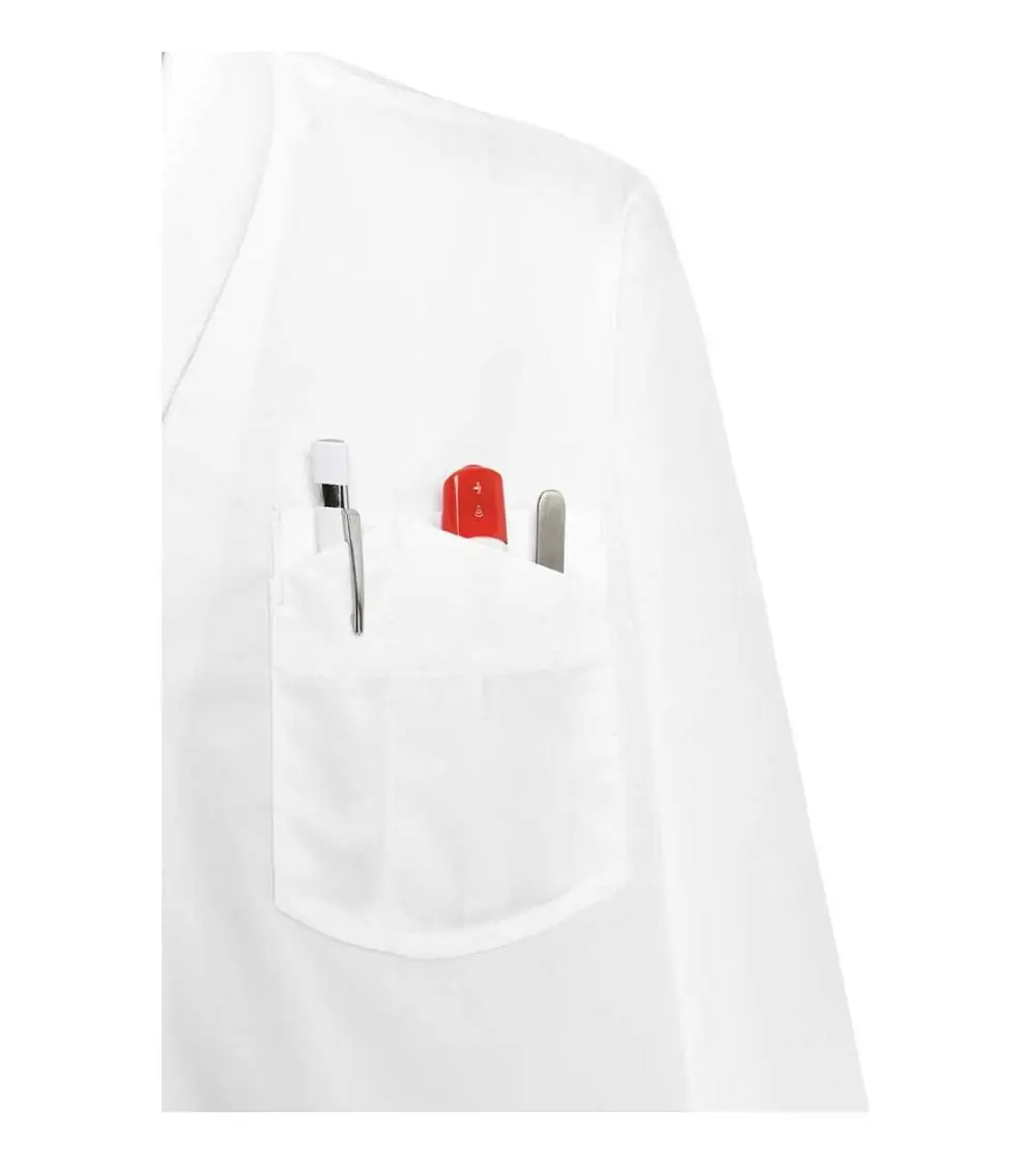 BATA HOMBRE BLANCA CON BOTONES