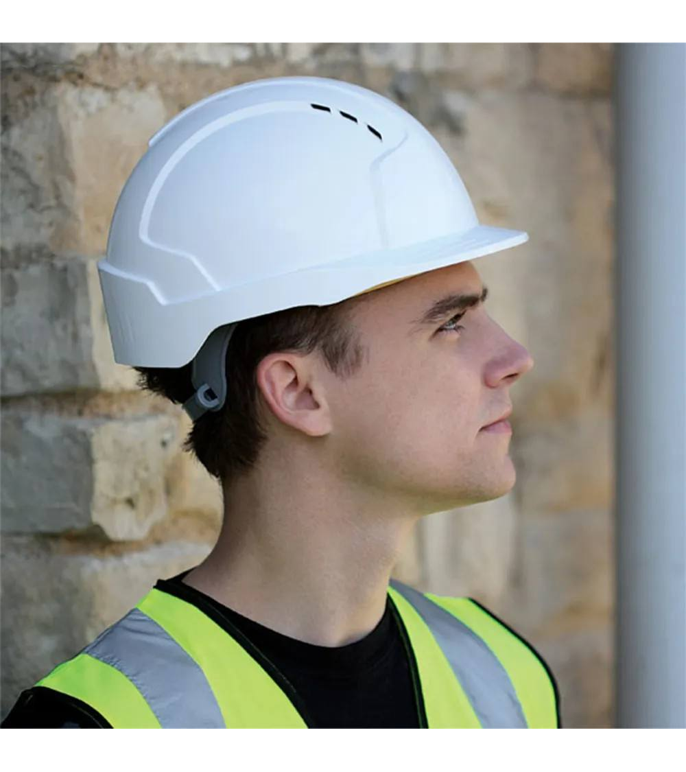 Casque De Sécurité GANZTECH En ABS - Suspension 4 Points Et Coton Anti-Transpiration - Pour Travaux BTP Et Hauteur