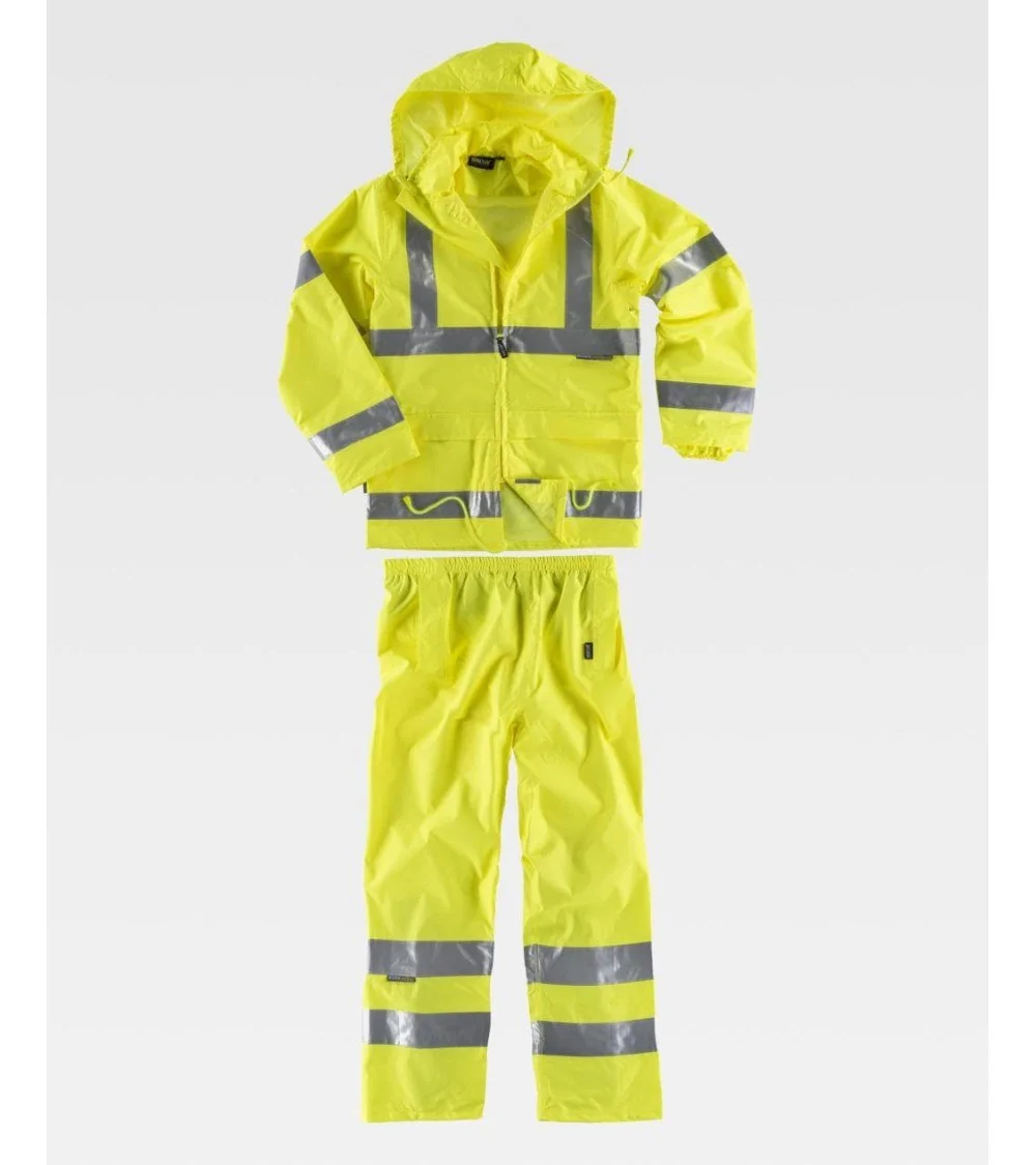 TRAJE DE AGUA ALTA VISIBILIDAD AMARILLO FRENTE