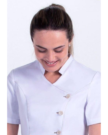 CHAQUETA CRUZADA BLANCA