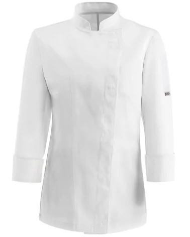 CHAQUETA COCINA MUJER CORCHETES