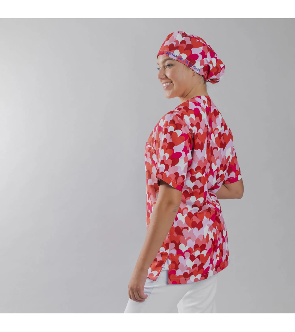 CASACA CORAZONES ROJO AGATHA