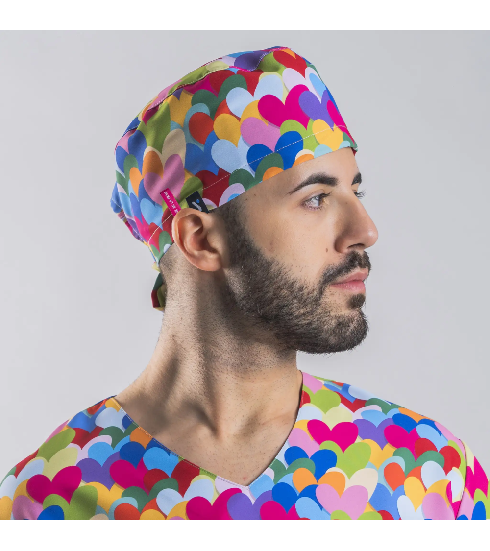 GORRO TIRAS CORAZON MULTICOLOR AGATHA