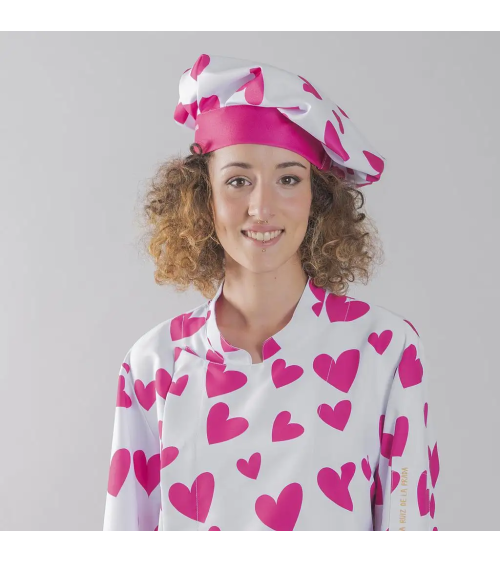 GORRO GRAN CHEF CORAZÓN ROSA AGATHA