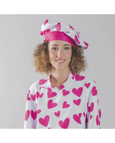 GORRO GRAN CHEF CORAZÓN ROSA AGATHA