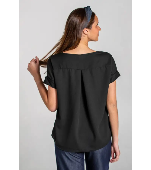 CAMISETA ANCHA ELASTANO