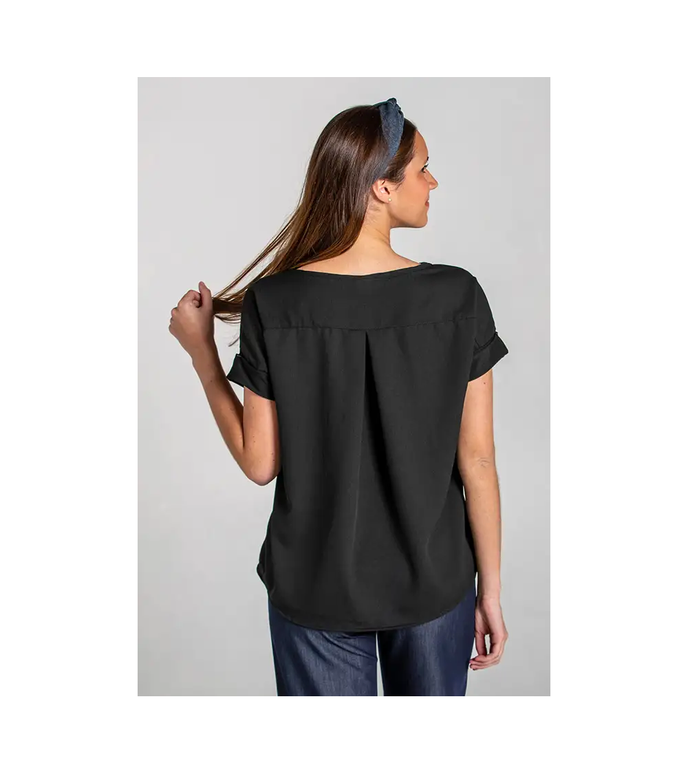 CAMISETA ANCHA ELASTANO