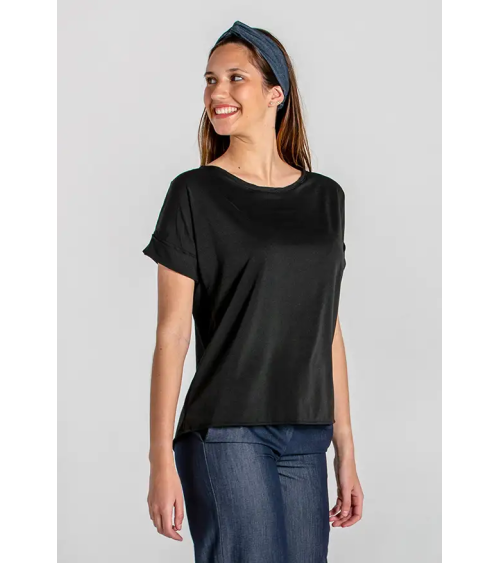 CAMISETA ANCHA ELASTANO