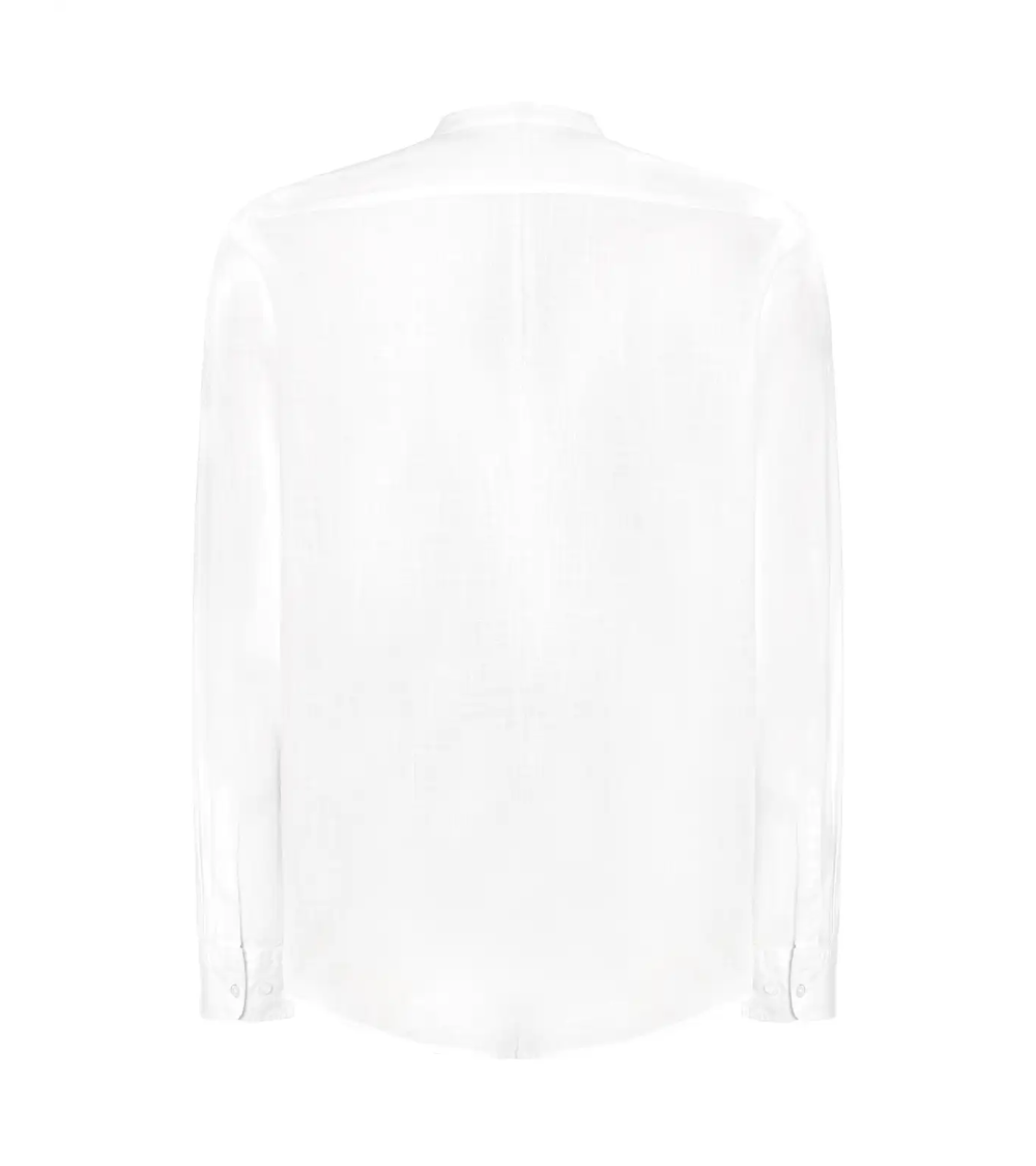 CAMISA MANGA LARGA CUELLO MAO DE VERANO