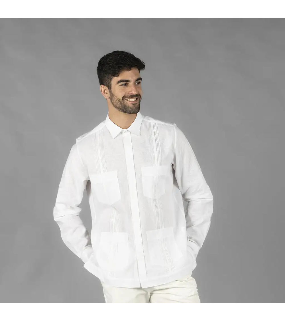 GUAYABERA LINO ALGODÓN UNISEX