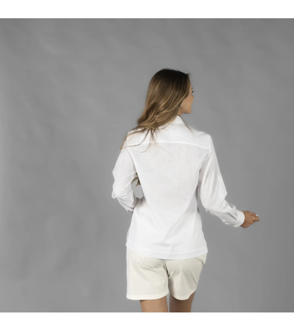 GUAYABERA LINO ALGODÓN MUJER
