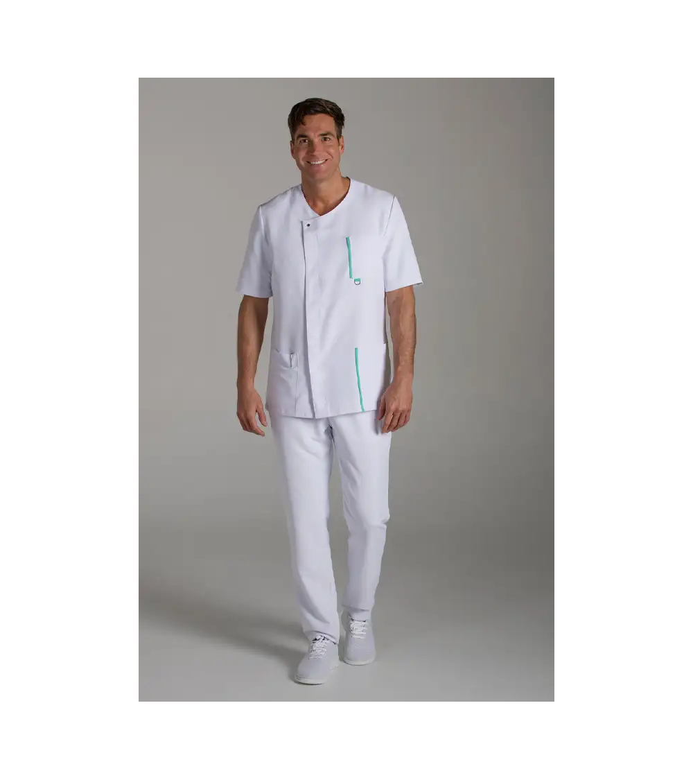 CHAQUETA SANITARIA UNISEX M/C MICROFIBRA