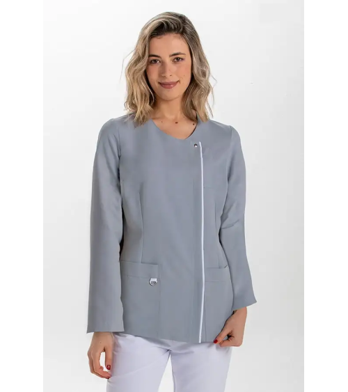 CHAQUETA SANITARIA MUJER M/L MICROFIBRA