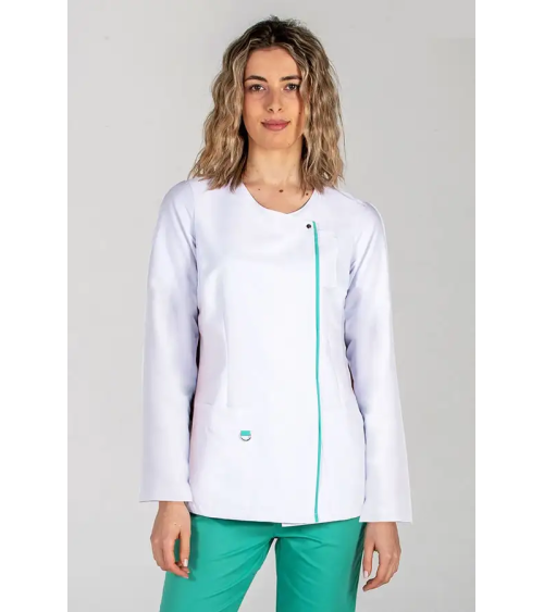 CHAQUETA SANITARIA MUJER M/L MICROFIBRA