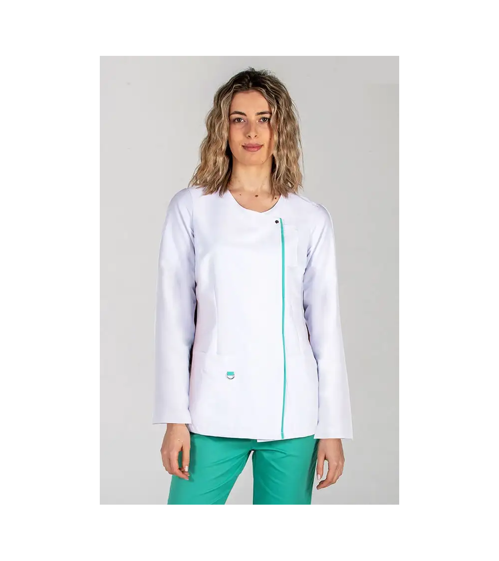 CHAQUETA SANITARIA MUJER M/L MICROFIBRA