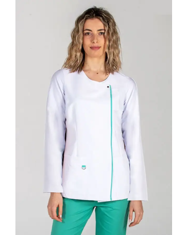 CHAQUETA SANITARIA MUJER M/L MICROFIBRA