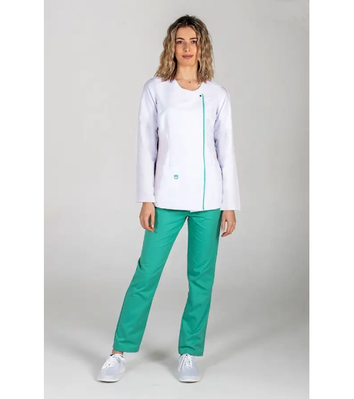 CHAQUETA SANITARIA MUJER M/L MICROFIBRA