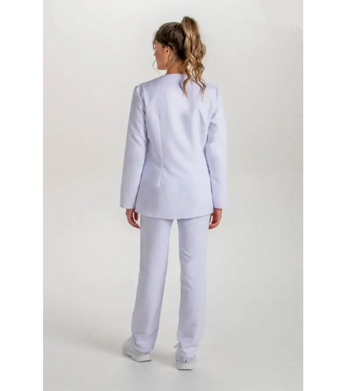 CHAQUETA SANITARIA MUJER M/L MICROFIBRA