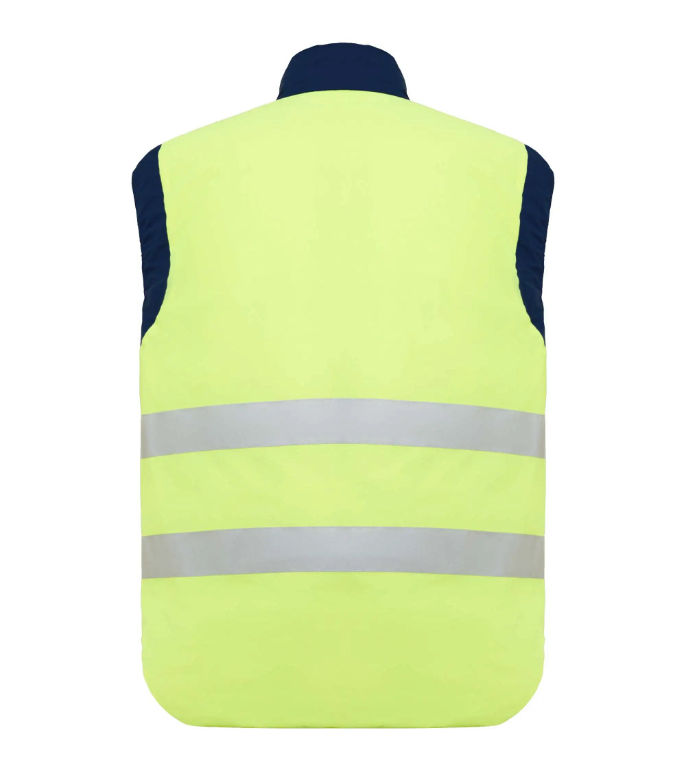 CHALECO ALTA VISIBILIDAD MULTIBOLSILLOS REVERSIBLE
