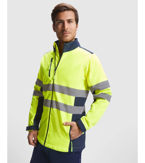 SOFTSHELL ALTA VISIBILIDAD BANDAS REFLECTANTES